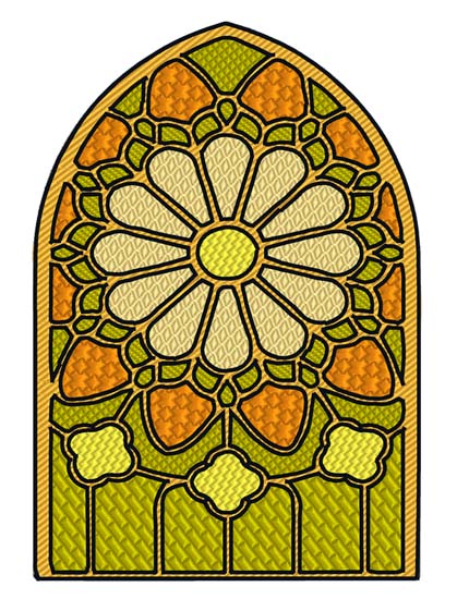 Stained Glass Flower 2